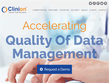 Tablet Screenshot of clinion.com